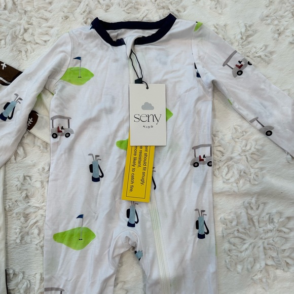Seny Kids Bamboo Zip Pajamas - Picture 2 of 3